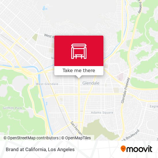 Brand at California map