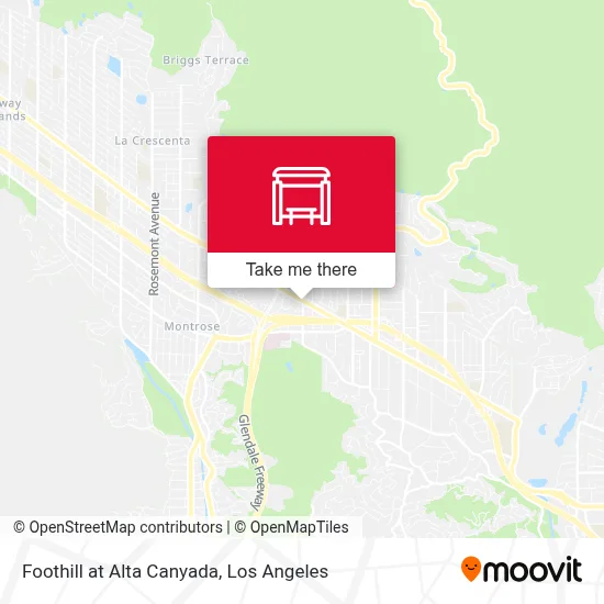Foothill at Alta Canyada map