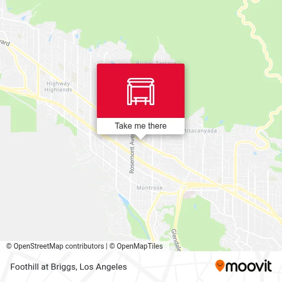 Foothill at Briggs map