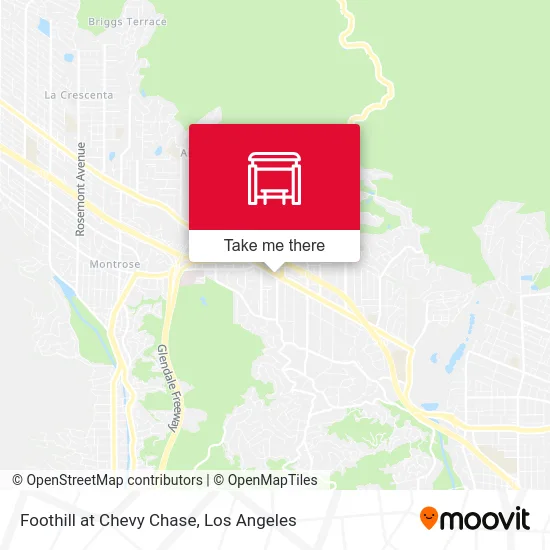 Foothill at Chevy Chase map