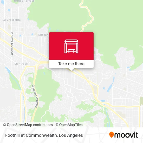 Foothill at Commonwealth map