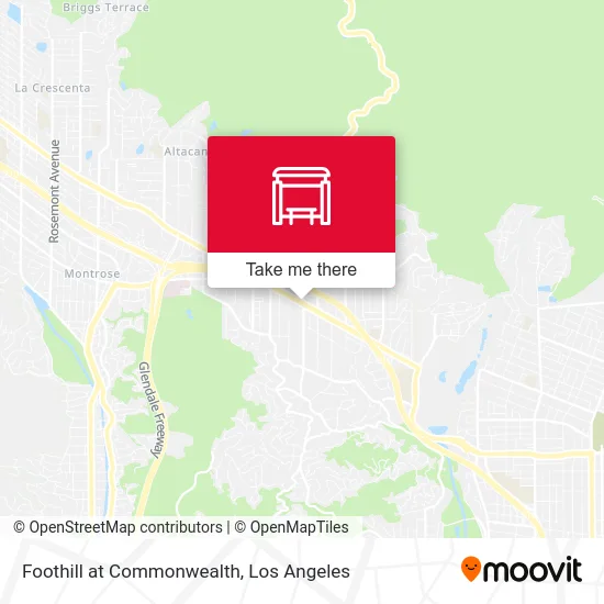 Foothill at Commonwealth map