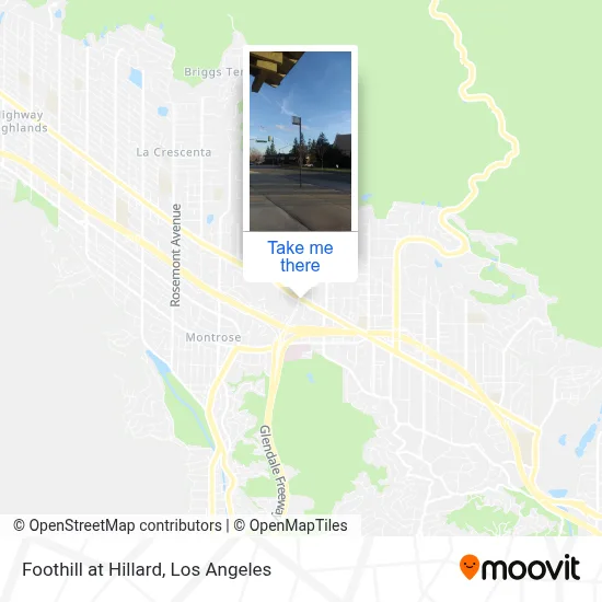 Foothill at Hillard map