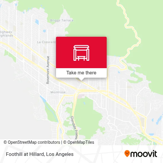 Foothill at Hillard map