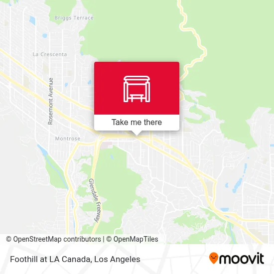 Foothill at LA Canada map
