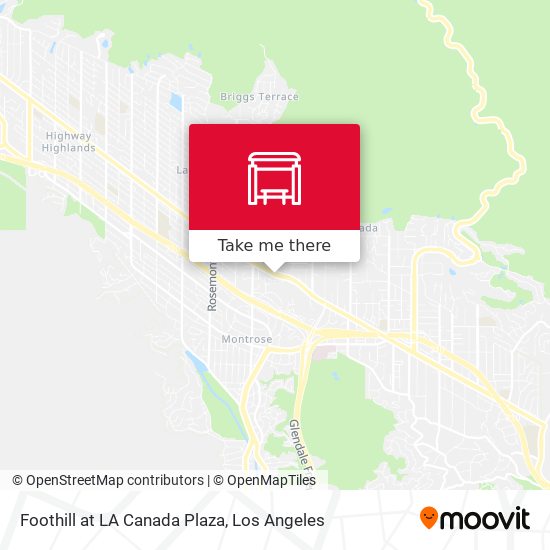 Foothill at LA Canada Plaza map