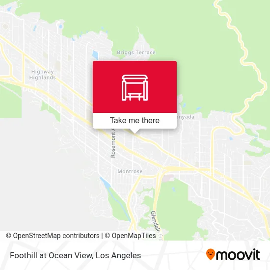 Foothill at Ocean View map