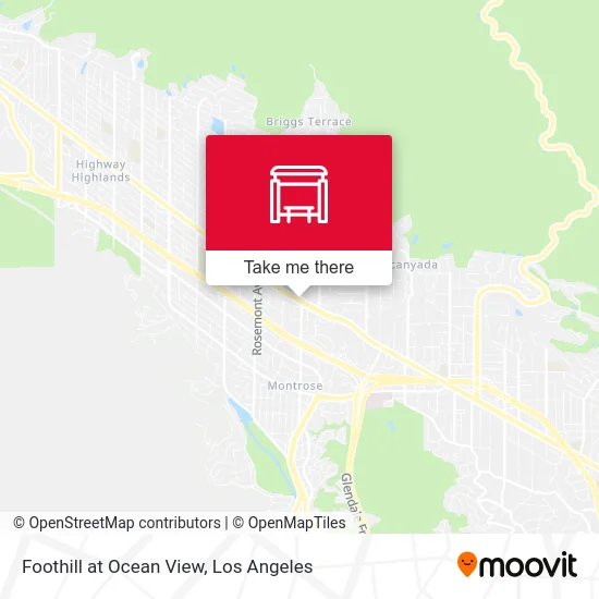 Foothill at Ocean View map