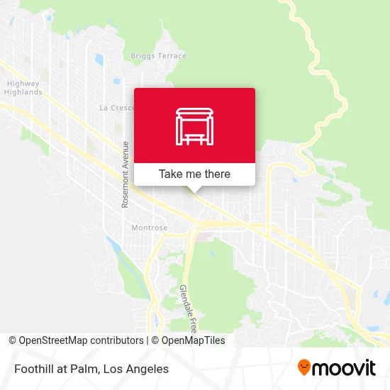 Foothill at Palm map