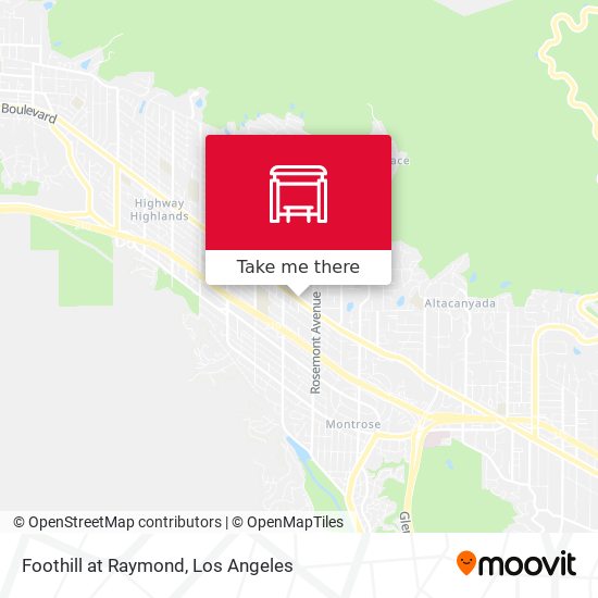 Mapa de Foothill at Raymond