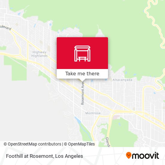 Foothill at Rosemont map