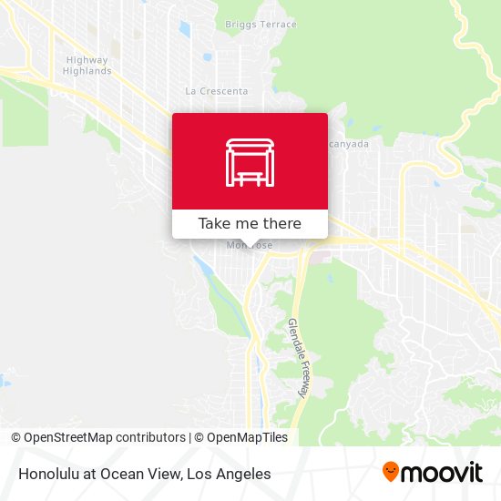 Honolulu at Ocean View map