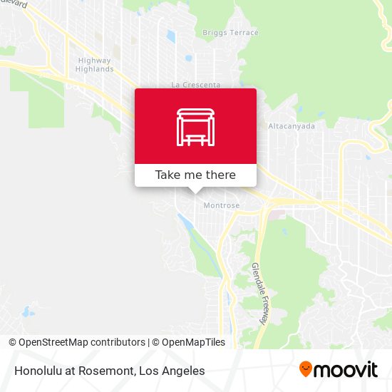 Honolulu at Rosemont map