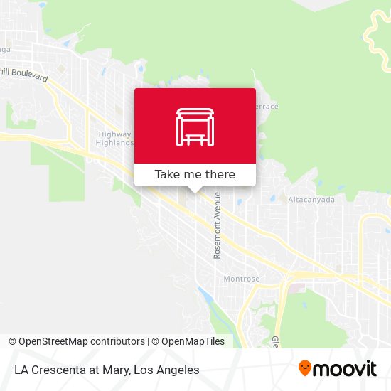LA Crescenta at Mary map