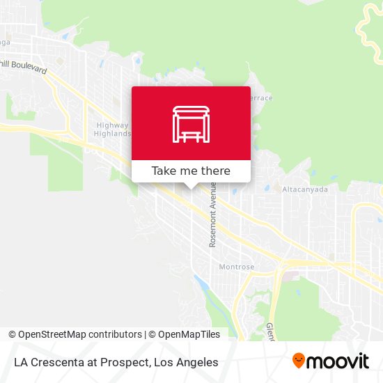 LA Crescenta at Prospect map