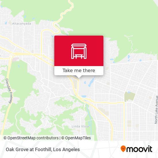 Oak Grove at Foothill map