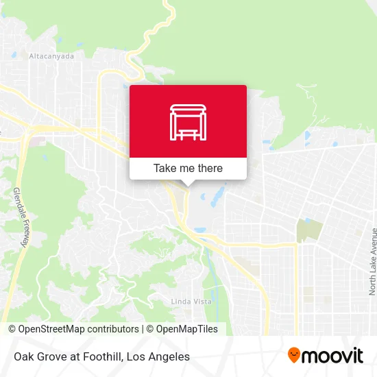 Oak Grove at Foothill map