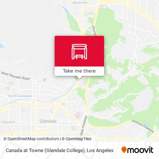 Mapa de Canada at Towne (Glendale College)