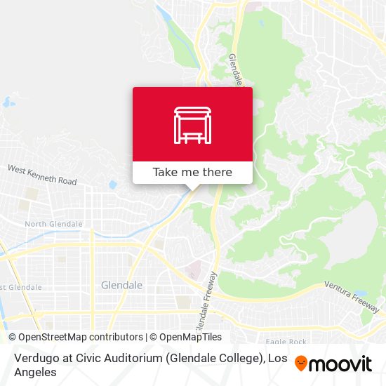 Mapa de Verdugo at Civic Auditorium (Glendale College)