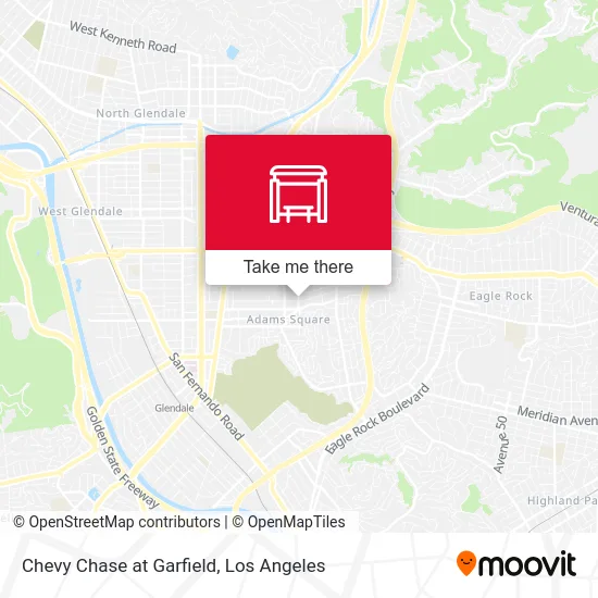 Chevy Chase at Garfield map