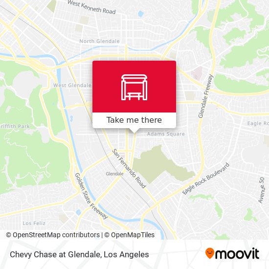 Chevy Chase at Glendale map