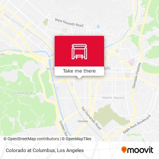 Colorado at Columbus map