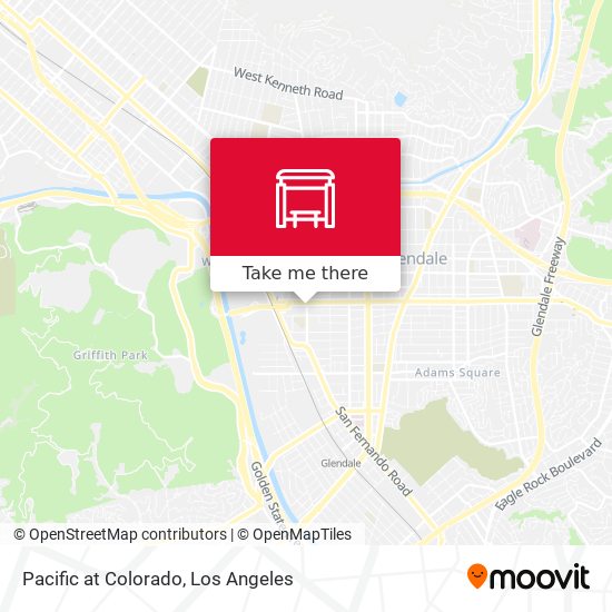 Pacific at Colorado map