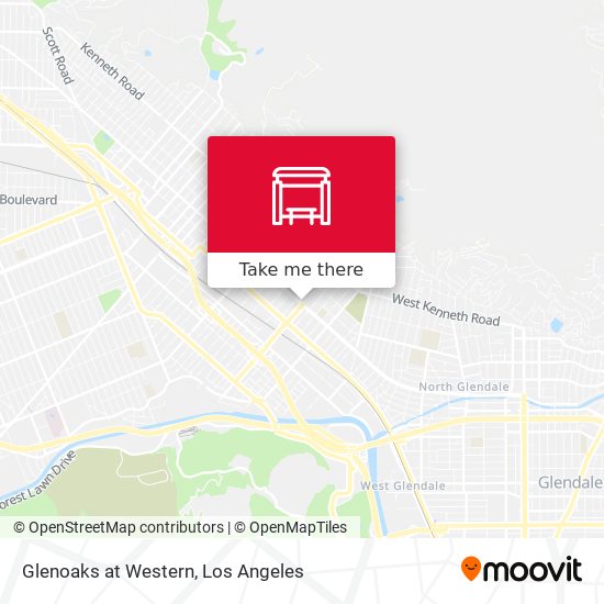 Glenoaks at Western map