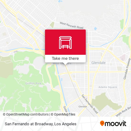 San Fernando at Broadway map