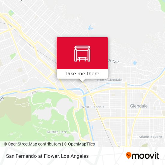 San Fernando at Flower map