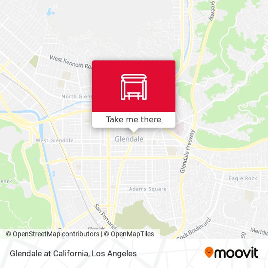 Mapa de Glendale at California