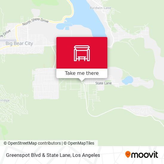 Greenspot Blvd & State Lane map