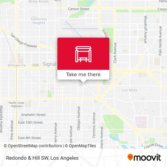 Mapa de Redondo & Hill SW