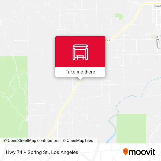 Hwy 74 + Spring St. map