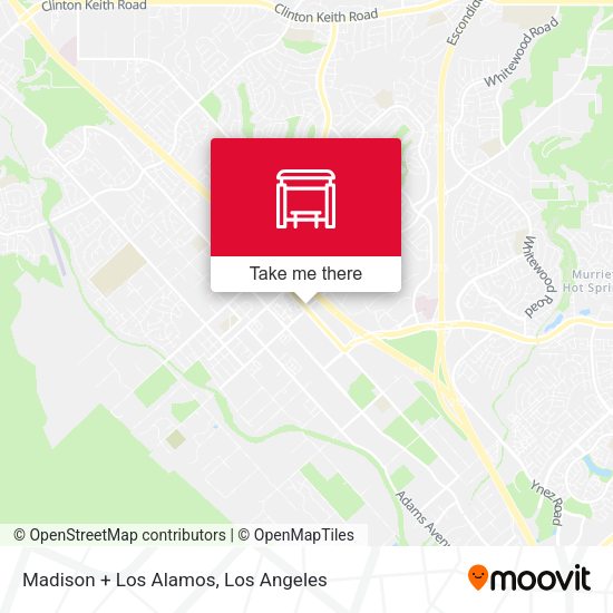 Madison + Los Alamos map