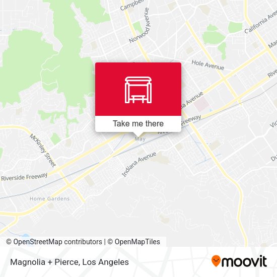 Mapa de Magnolia + Pierce