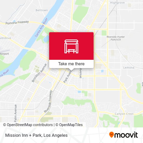 Mission Inn + Park map