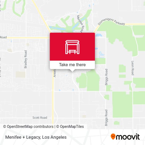 Menifee + Legacy map