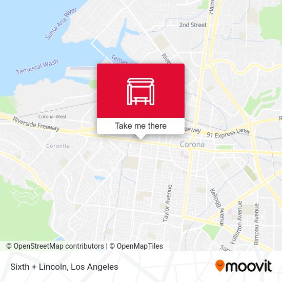 Mapa de Sixth + Lincoln