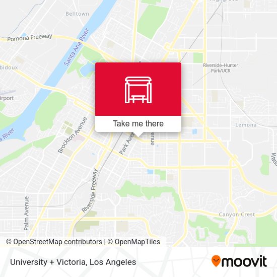 University + Victoria map