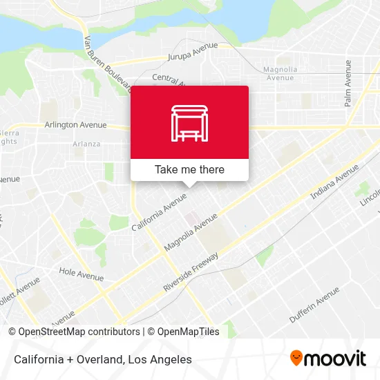 California + Overland map