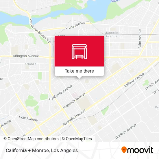 California + Monroe map