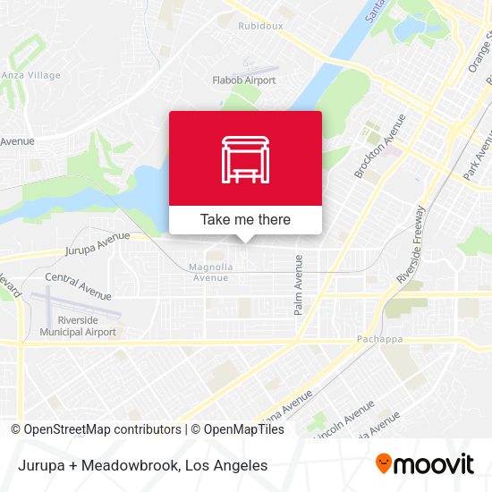 Jurupa + Meadowbrook map