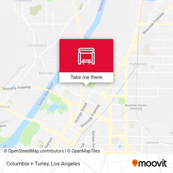 Columbia + Turley map