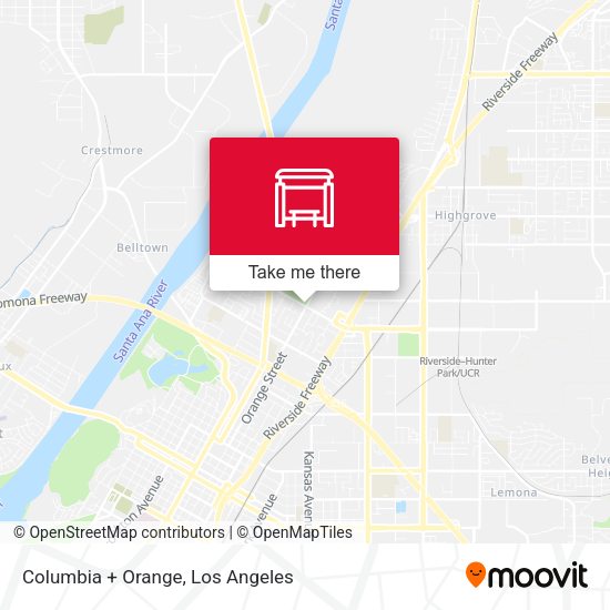 Columbia + Orange map