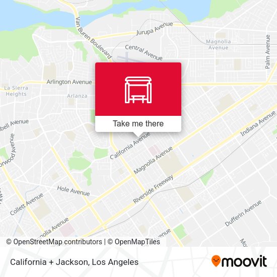 California + Jackson map