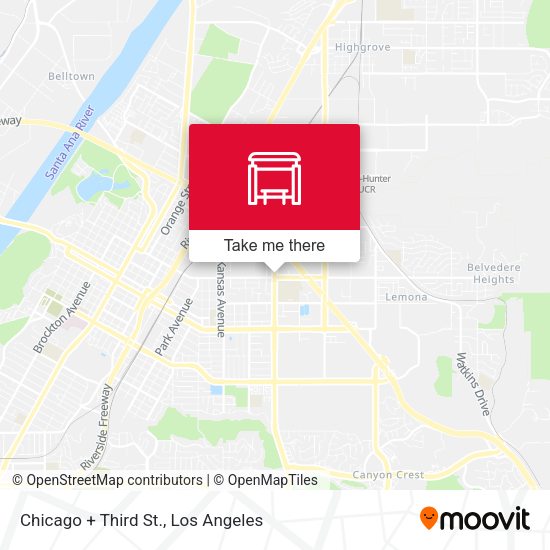 Mapa de Chicago + Third St.