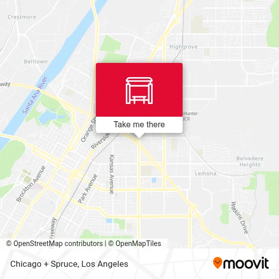 Chicago + Spruce map