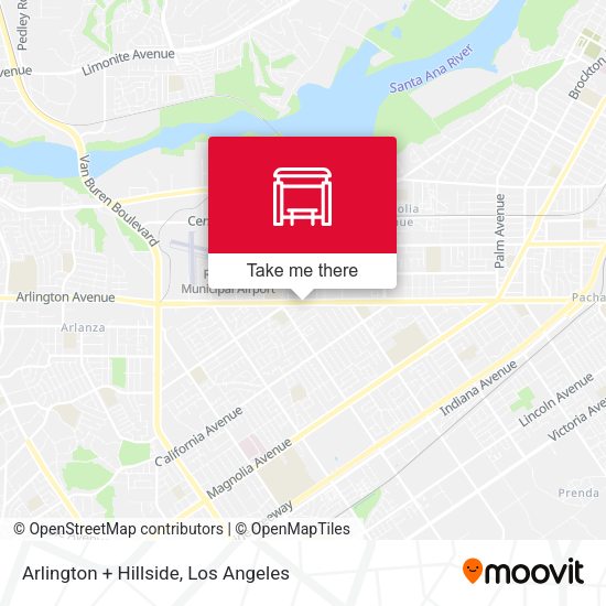 Arlington + Hillside map