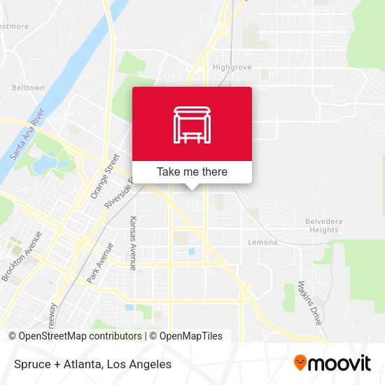 Mapa de Spruce + Atlanta